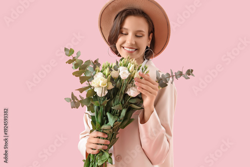 Beautiful young woman with ...
