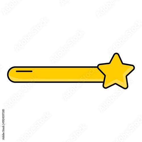 Yellow Star Progress Bar Element