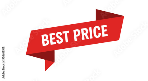 Best Seller Badge Icon – Red Hanging Tag Label for Top Selling Products & E-commerce Promotion