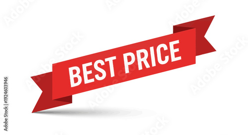 Best Seller Badge Icon – Red Hanging Tag Label for Top Selling Products & E-commerce Promotion