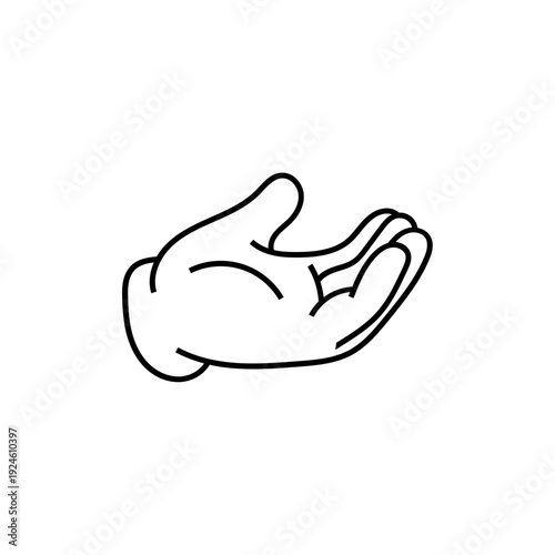Open Hand Gesture Icon