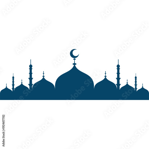 A beautiful mosque with a majestic dome and towering minarets stands as a religious landmark against the sky in Istanbul Turkey reflecting stunning architecture for travel and tourism