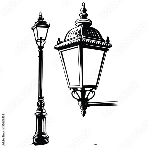 old street lamp