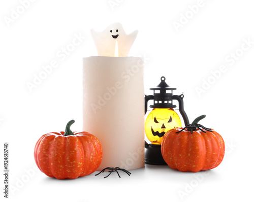 Wax candle and decor for Ha...