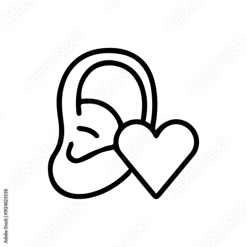 Ear Care Heart Icon