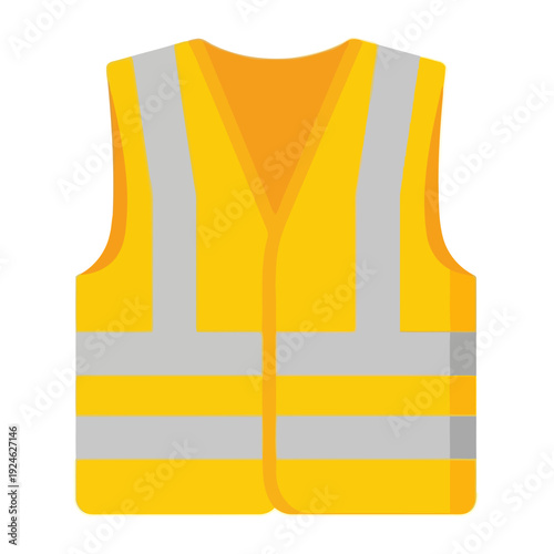 High Visibility Yellow Safety Vest with Reflective Stripes for Enhanced Protection