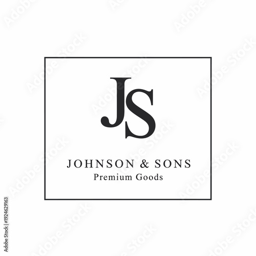 Johnson and Sons Premium Goods Logo Design.