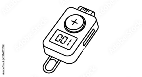 Digital Counter Clicker with Display and Button