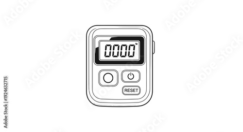 Digital Tally Counter with Reset Button and LCD Screen