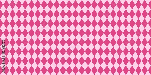 Billede på lærred Seamless bright fuchsia argyle pattern