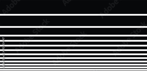 A black and white image of horizontal lines on a gray background