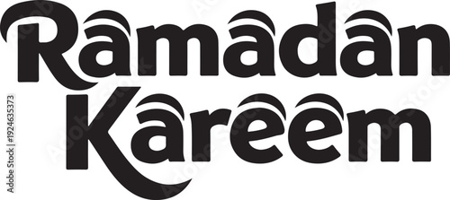 Ramadan kareem greeting in elegant calligraphy