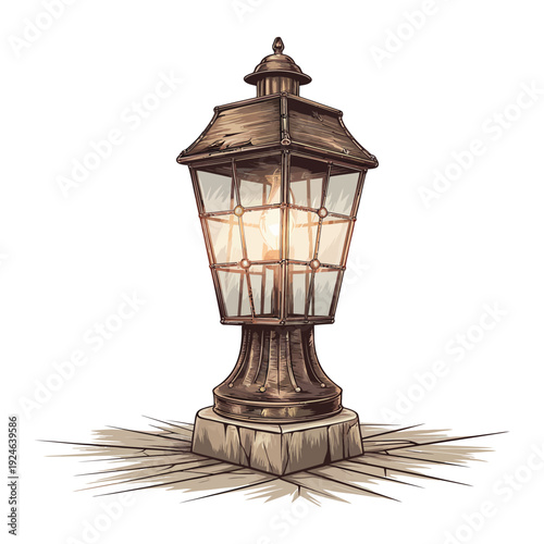 old street lamp