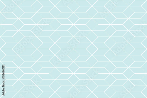 Seamless geometric pattern with white lines on a light blue background. Ideal for textile prints, headscarves, gift wraps, packaging, notebook covers, and modern wallpaper.