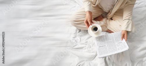 Young woman with cup of cof...
