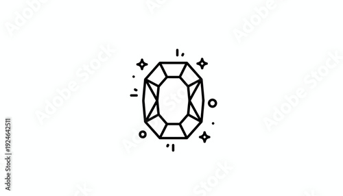 Sparkling Gemstone Icon: Luxury, Value, and Brilliance