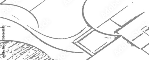 Abstract background featuring thick black graffiti-style lines with a splotchy effect on a bright background.