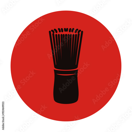 茶道具　シンプルな茶筅のアイコン