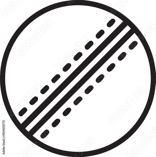 Cricket ball vector icon design illustration