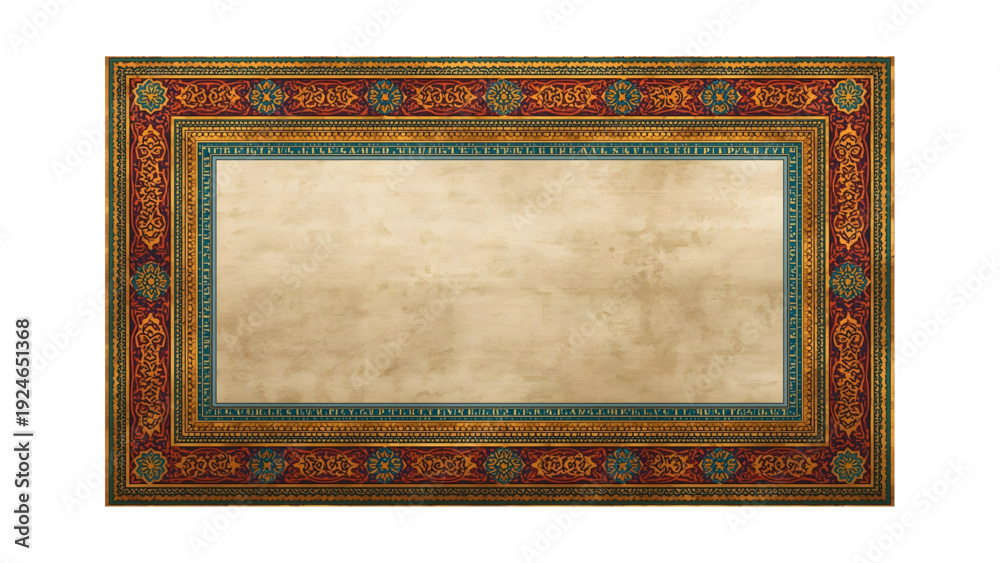 Obraz premium antique gold frame isolated