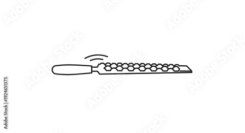 Handheld Rasp Tool with Hexagonal Teeth for Woodworking and Crafting
