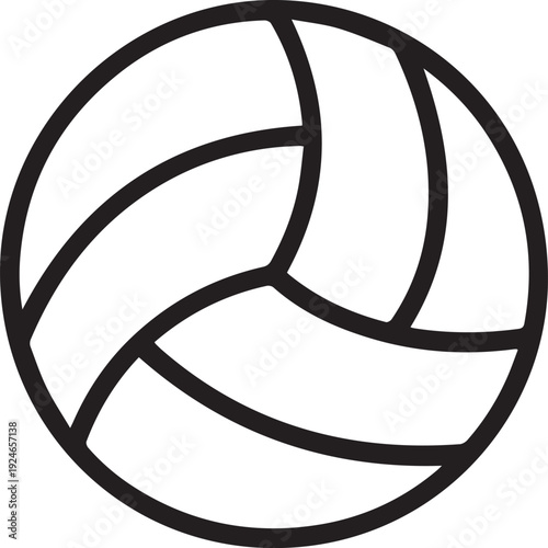 volleyball icon vector design template in white background