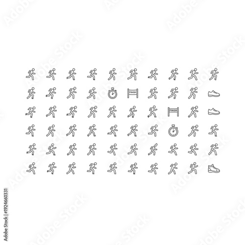 Abstract Geometric Shape Icons: Modern Minimalist Design Elements Collection