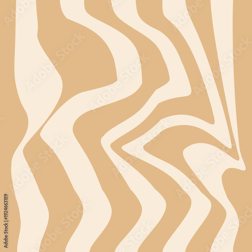 Brown Cute Wavy Background