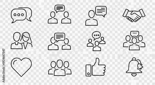 Collection modern user sign user sign universal supplies Page global communication.