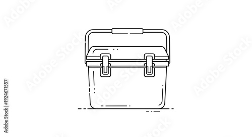 Cooler Box Icon, Portable Ice Chest, Outdoor Gear, Camping Equipment, Travel Accessory