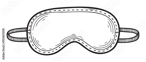 Comfortable and essential sleep mask for promoting restful slumber, perfect for travel, relaxation, or creating a peaceful sleeping environment in various lifestyle projects