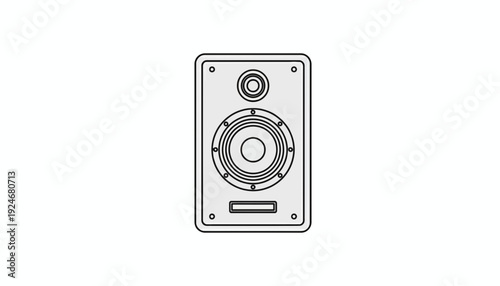 Modern Speaker Icon, Audio System, Sound Equipment, Music Technology