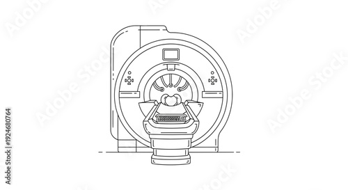 MRI Scanner Machine with Patient Inside, Medical Imaging Technology, Healthcare Diagnostics