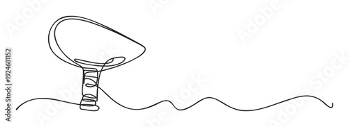 Continuous line drawing of a light bulb representing new ideas, innovation, and creative energy, ideal for business presentations, technology blogs, and educational materials