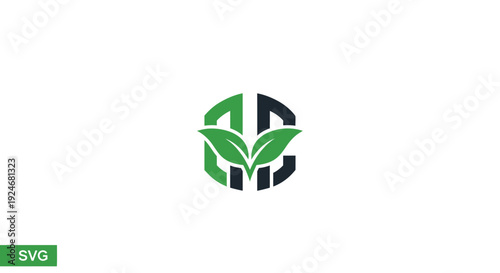 Green Leaf Logo Design, Eco Friendly Brand Identity
