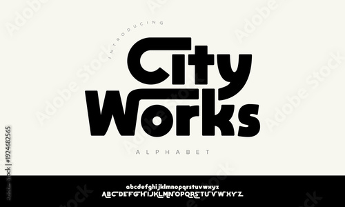 City Works unique rounded bubble display font for playful branding and creative kid designs