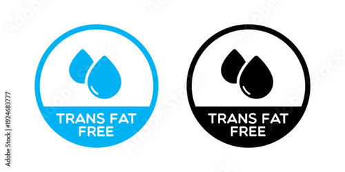 Round Trans Fat Free Labels