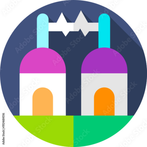 Teleport Science Fiction Transportation Icon