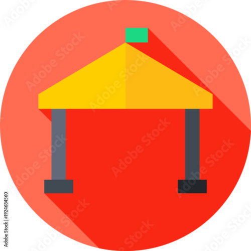 Glamping Tent Luxury Camping Icon