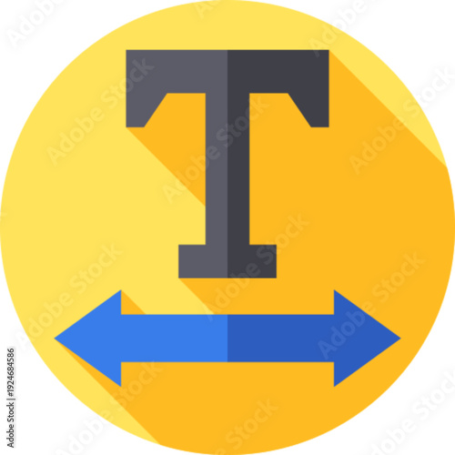 Text Width Typography Formatting Icon
