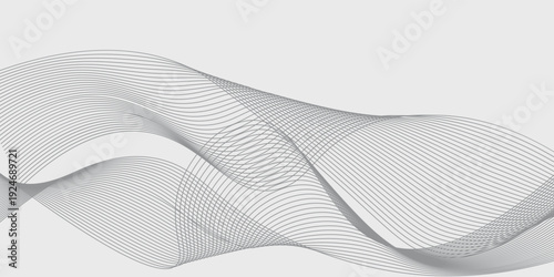 Abstract vector background with black wavy lines. EPS10