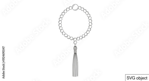 Buddhist Mala Prayer Beads with Tassel - Meditation, Spirituality, Yoga Accessory