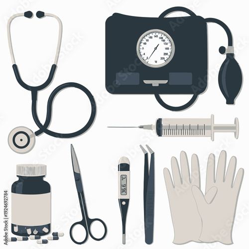 Medical Tools and Equipment vector