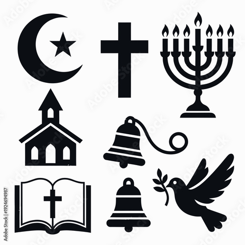 Religious Symbols Collection vector
