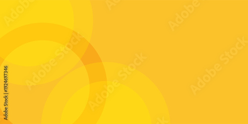 Fluid yellow gradient shapes composition with vermilion accents, perfect for presentation design, websites, banners, and print materials.