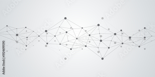 Information technology network background. Data visualization vector illustration