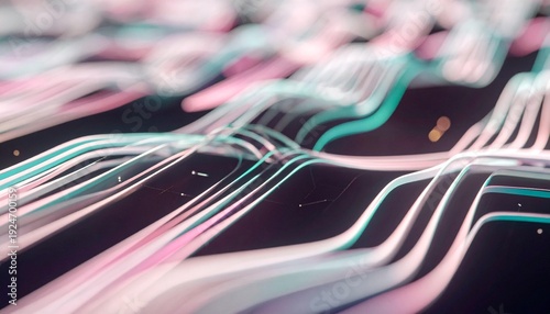 Abstract Neon Circuit Board Background Design.