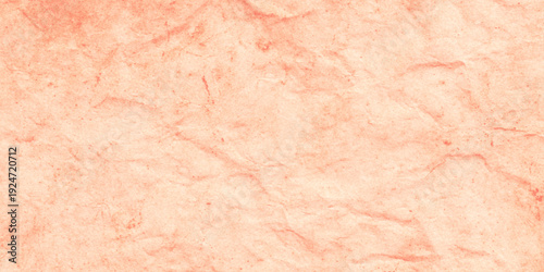 Soft Pink crumpled paper texture background with wrinkled parchment effect shows intricate folds, creases, and shadows effect suitable for vibrant graphic design.