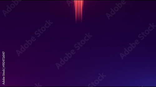 Rocket Popping Out of Laptop Screen Animation, Startup Growth and Technology Concept, Neon Background