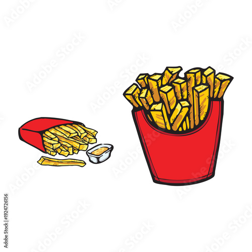 Make a Professional French Fries Vector
